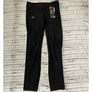 NWT Under Armour Women's Compression Leggings Black Heat Gear Size Small 1305767